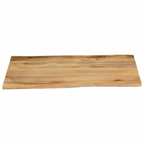 Bordplade 100x80x2,5 cm naturlig kant massivt mangotræ
