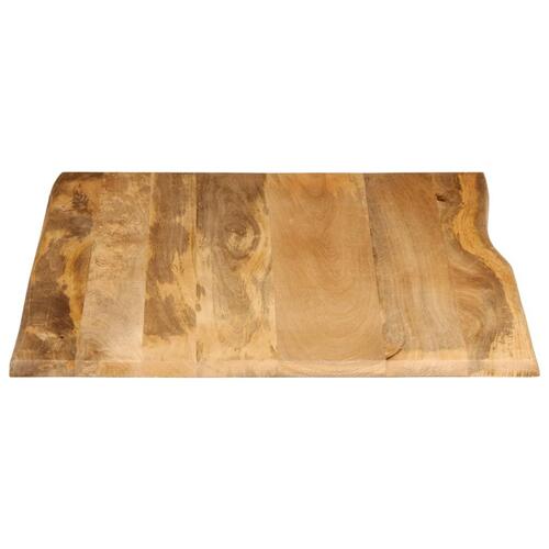Bordplade 100x80x2,5 cm naturlig kant massivt mangotræ