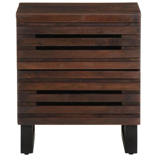 Sengebord 40x33x46 cm massivt mangotræ