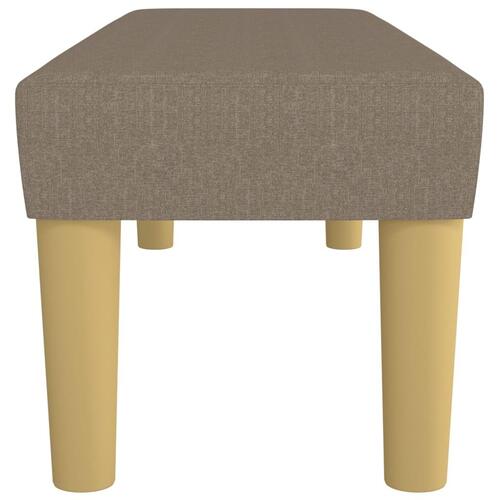 Bænk 100x30x30 cm stof gråbrun