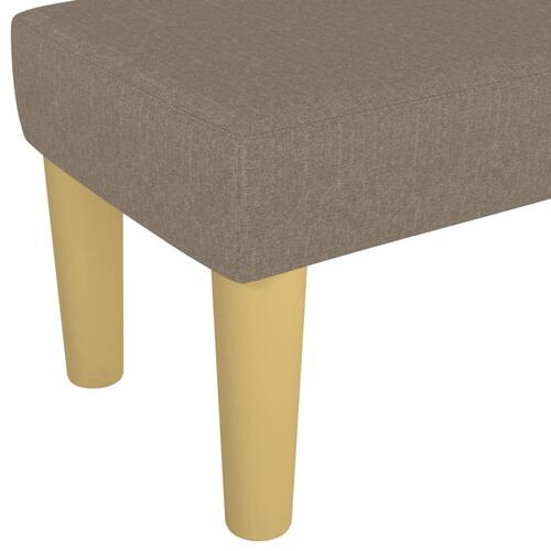 Bænk 100x30x30 cm stof gråbrun