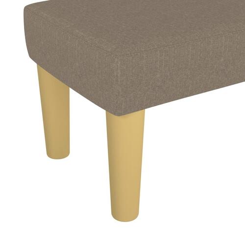 Bænk 70x30x30 cm stof gråbrun