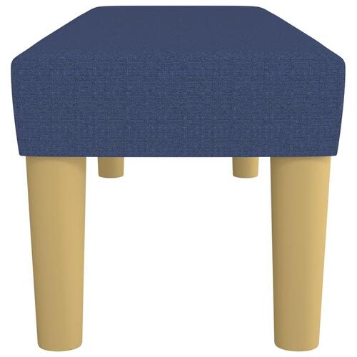 Bænk 100x30x30 cm stof blå