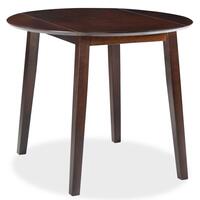 Klapbord rundt MDF brun