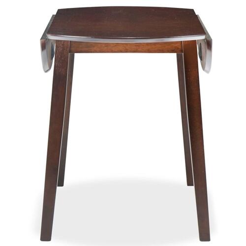 Klapbord rundt MDF brun