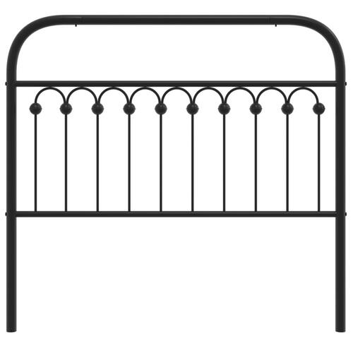 Sengegavl 107 cm metal sort