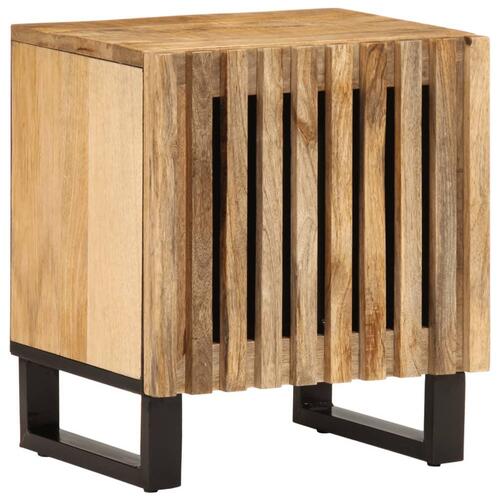 Sengebord 40x33x46 cm massivt ru mangotræ