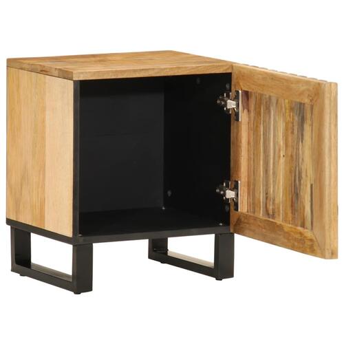 Sengebord 40x33x46 cm massivt ru mangotræ