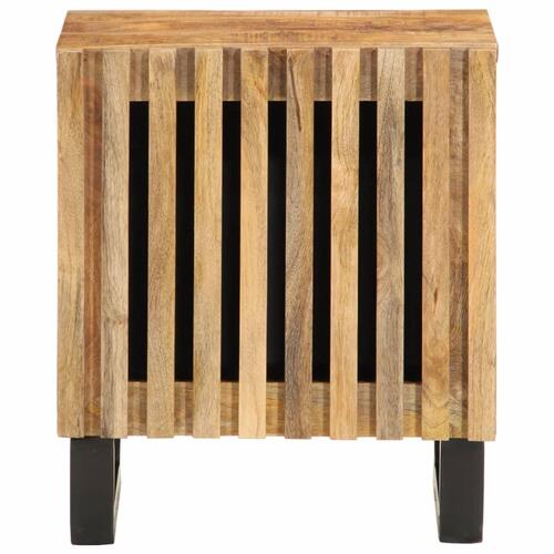 Sengebord 40x33x46 cm massivt ru mangotræ