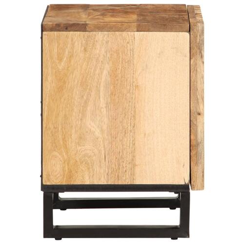 Sengebord 40x33x46 cm massivt ru mangotræ