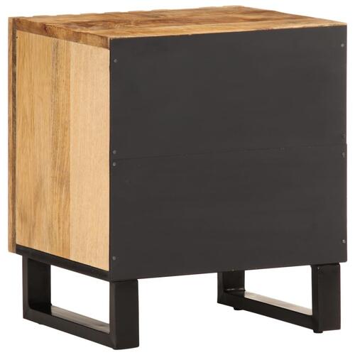 Sengebord 40x33x46 cm massivt ru mangotræ