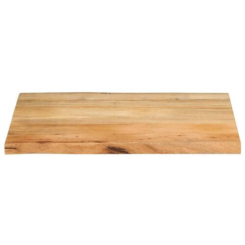 Bordplade 80x60x3,8 cm naturlig kant massivt mangotræ