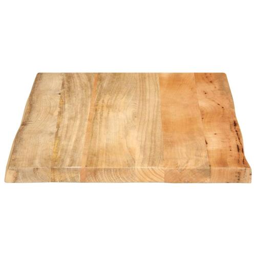 Bordplade 80x60x3,8 cm naturlig kant massivt mangotræ