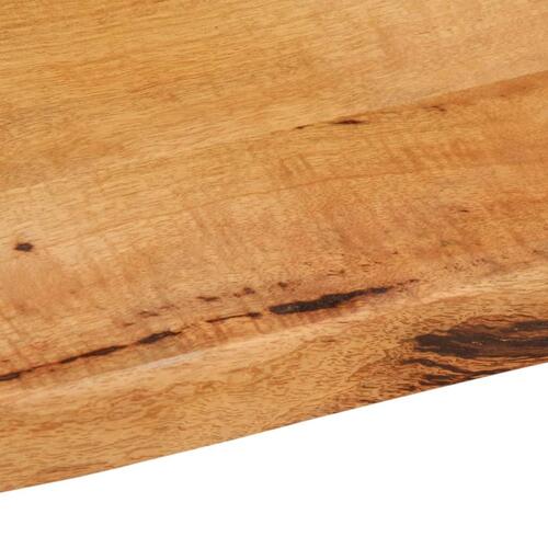 Bordplade 80x60x3,8 cm naturlig kant massivt mangotræ