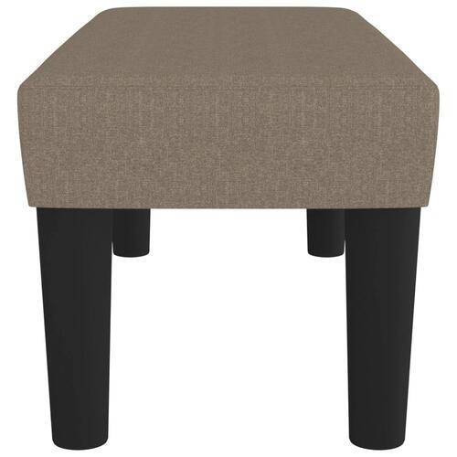 Bænk 70x30x30 cm stof gråbrun