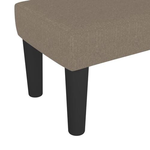 Bænk 70x30x30 cm stof gråbrun