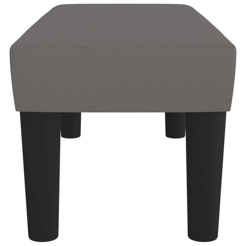 Bænk 70x30x30 cm kunstlæder grå