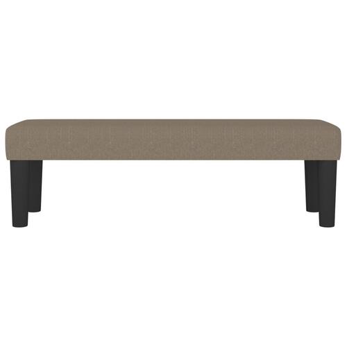 Bænk 100x30x30 cm stof gråbrun
