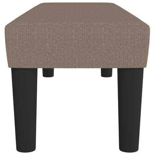 Bænk 100x30x30 cm stof gråbrun
