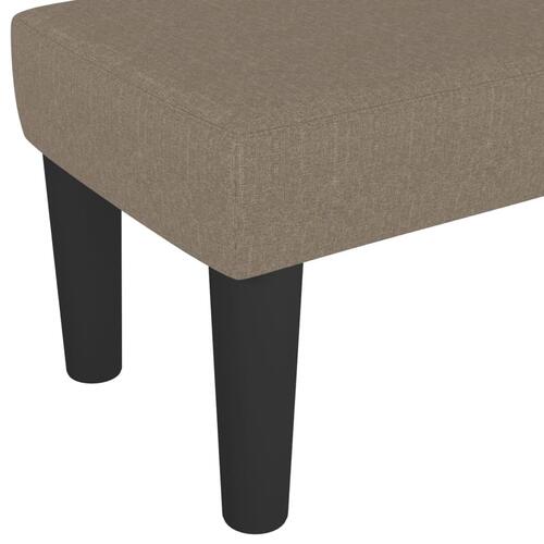 Bænk 100x30x30 cm stof gråbrun