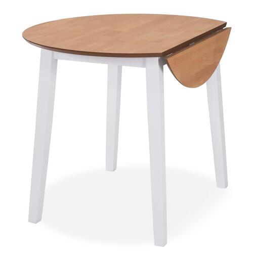 Klapbord rundt MDF hvid