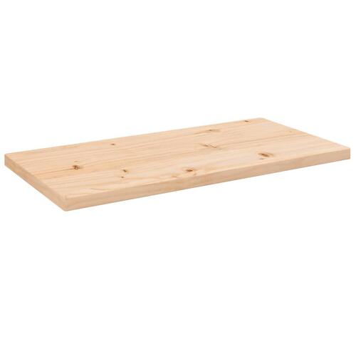 Bordplade 80x40x2,5 cm rektangulær massivt fyrretræ