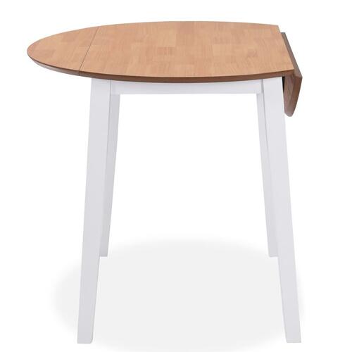 Klapbord rundt MDF hvid