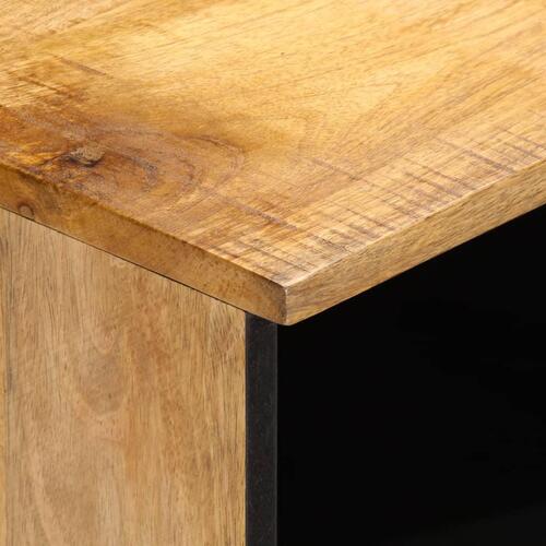 Sengeborde 2 stk. 40x34x46 cm massivt ru mangotræ