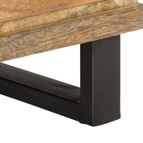 Sengeborde 2 stk. 40x34x46 cm massivt ru mangotræ