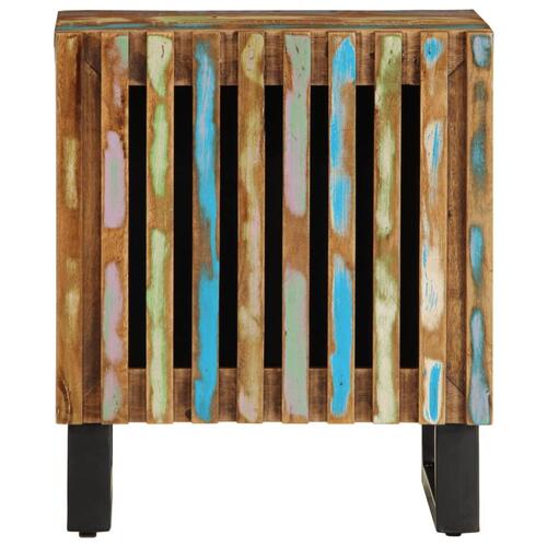 Sengeborde 2 stk. 40x33x46 cm massivt genbrugstræ