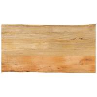 Bordplade 110x60x2,5 cm naturlig kant massivt mangotræ
