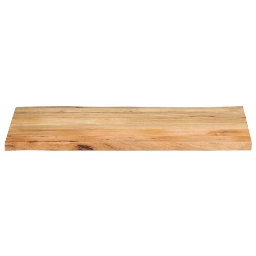 Bordplade 110x60x2,5 cm naturlig kant massivt mangotræ