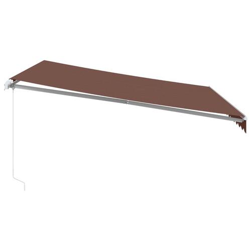 Markise 400x300 cm automatisk betjening brun