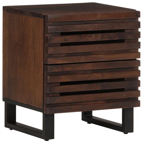 Sengeborde 2 stk. 40x34x46 cm massivt mangotræ