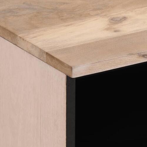 Sengeborde 2 stk. 40x34x46 cm massivt bleget mangotræ