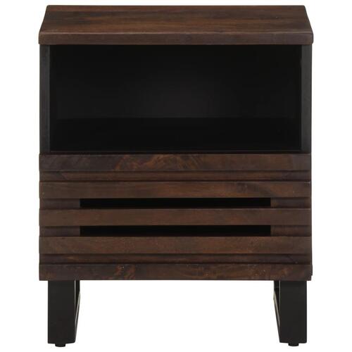 Sengeborde 2 stk. 40x34x46 cm massivt mangotræ