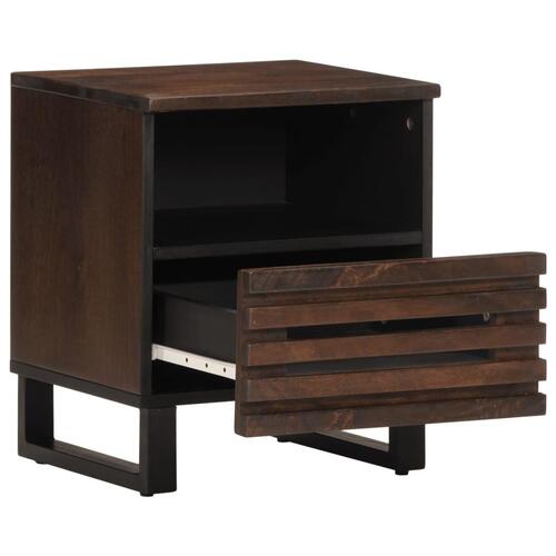 Sengeborde 2 stk. 40x34x46 cm massivt mangotræ