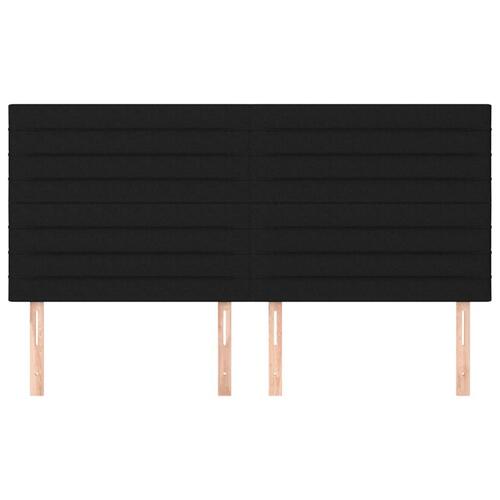 Sengegavle 4 stk. 80x5x78/88 cm stof sort