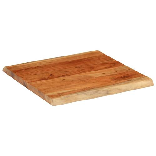 Bordplade 80x80x2,5 cm rektangulær massivt akacietræ