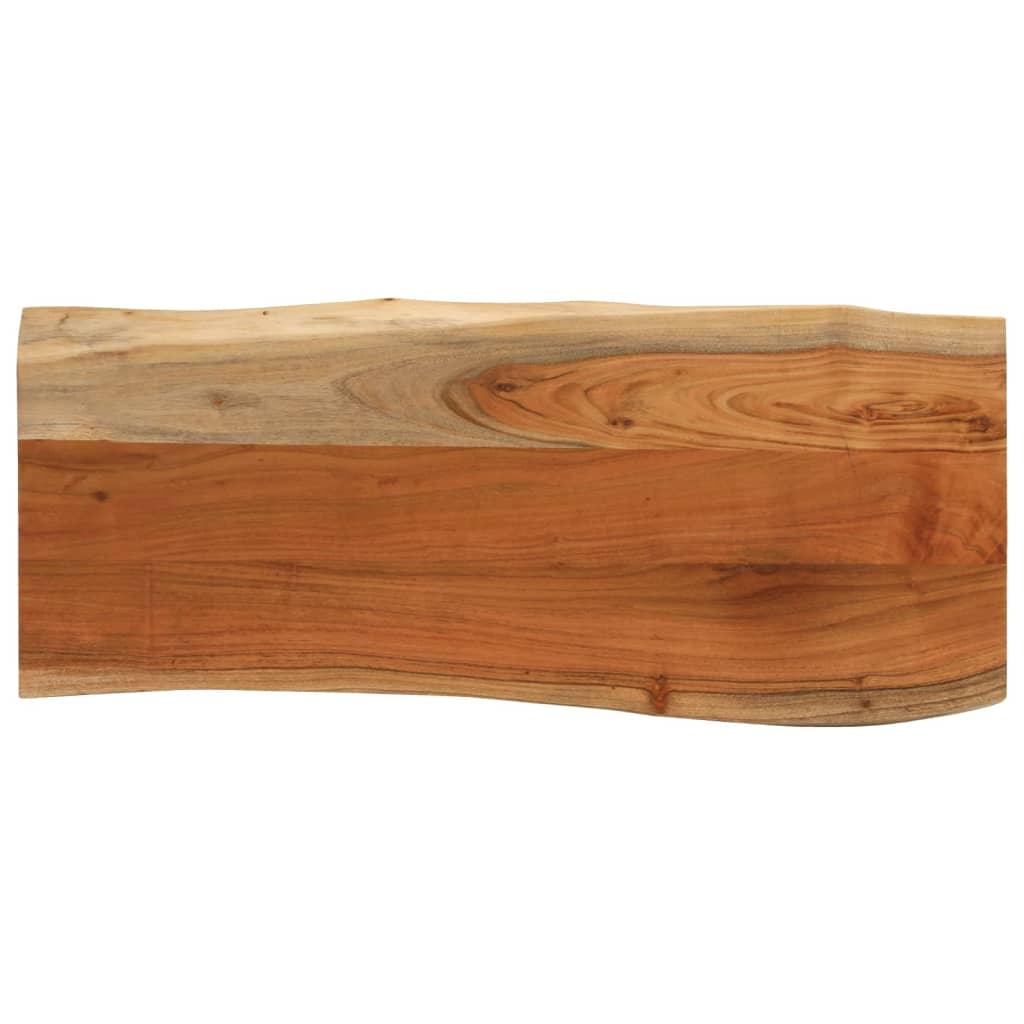 Bordplade 80x40x3,8 cm rektangulær massivt akacietræ