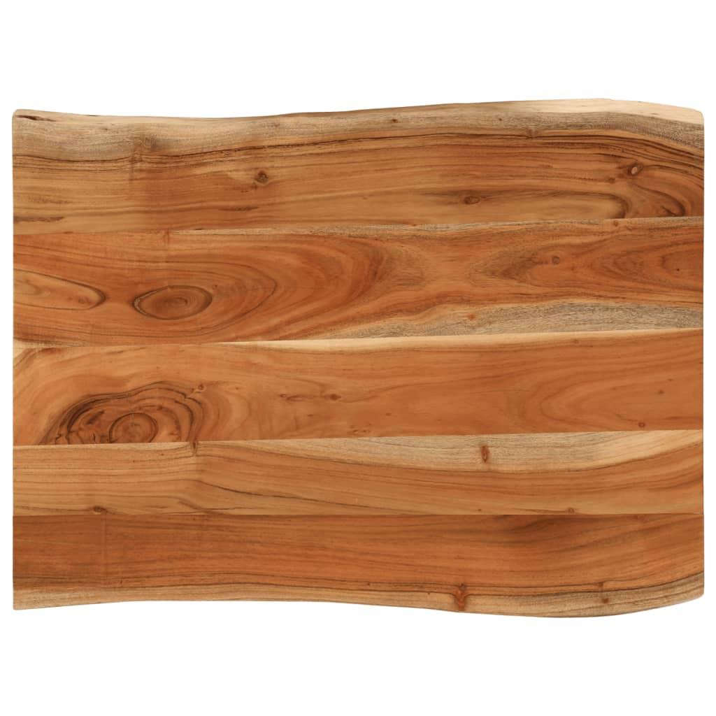 Bordplade 70x60x3,8 cm rektangulær massivt akacietræ