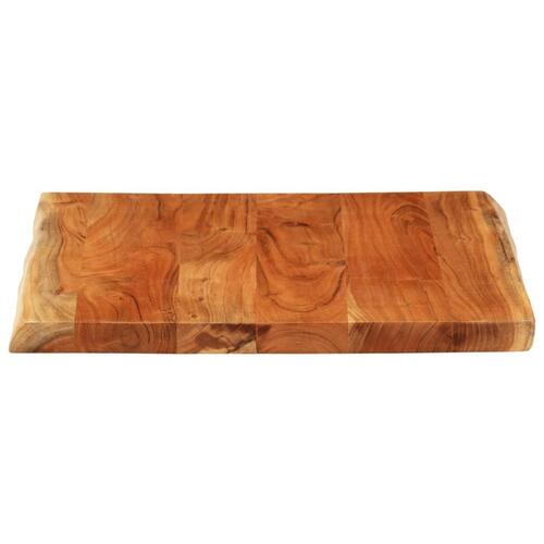 Bordplade 60x60x3,8 cm rektangulær massivt akacietræ