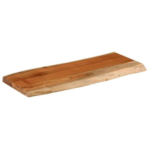 Bordplade 90x40x3,8 cm rektangulær massivt akacietræ
