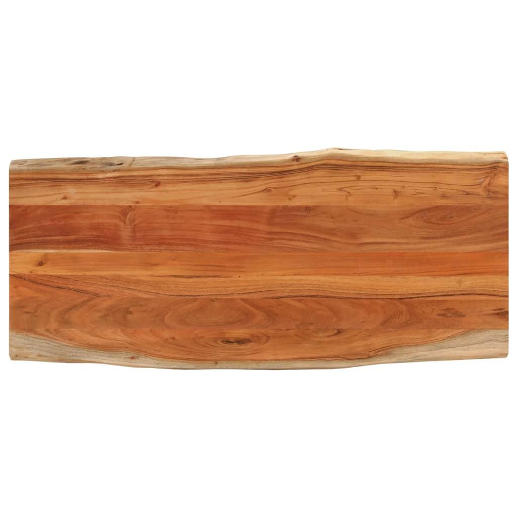 Bordplade 140x60x3,8 cm rektangulær massivt akacietræ