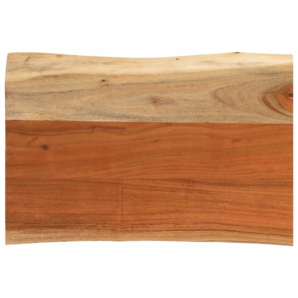 Bordplade 50x40x3,8 cm rektangulær massivt akacietræ