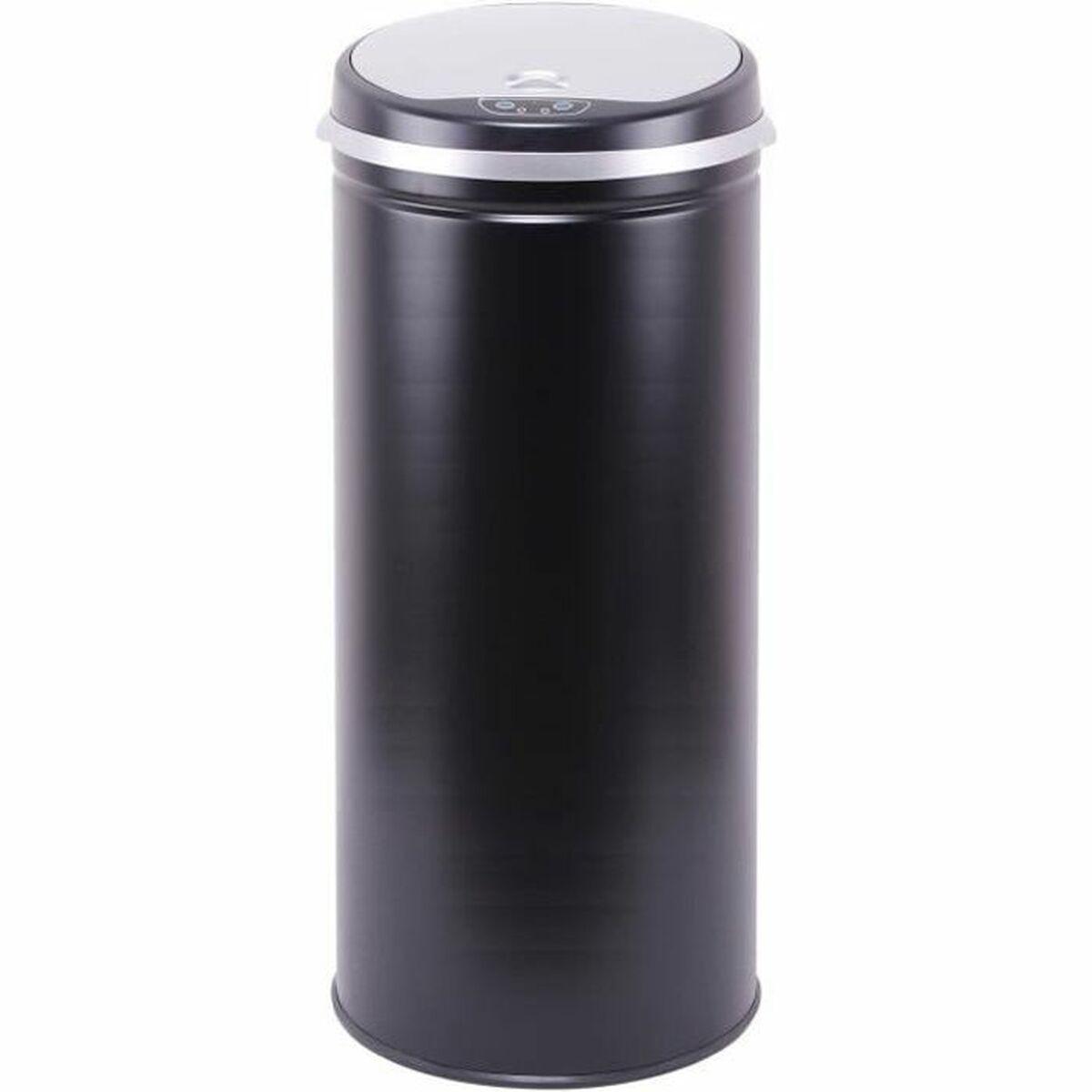 Skraldespand Kitchen Move Sort Rustfrit stål Plastik