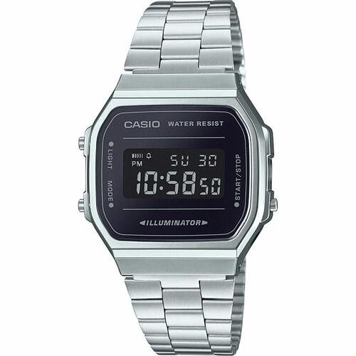 Herreur Casio Sort Sølvfarvet (Ø 36 mm)