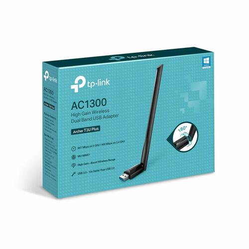 Wi-Fi USB-adapter TP-Link Archer T3U Plus 867 Mbit/s Sort
