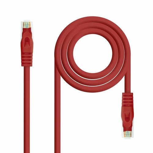 CAT 6a UTP kabel NANOCABLE 10.20.1800-R Rød Grå 5 m