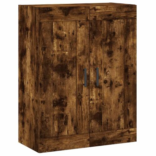 Vægskab 69,5x34x90 cm konstrueret træ røget sonoma-eg